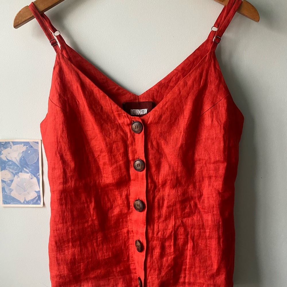 Reformation Button-Front Camisole